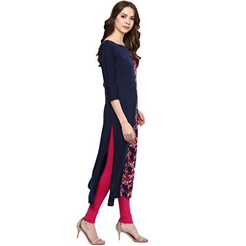 Image of ZIYAA Women's Straight Crepe Kurta