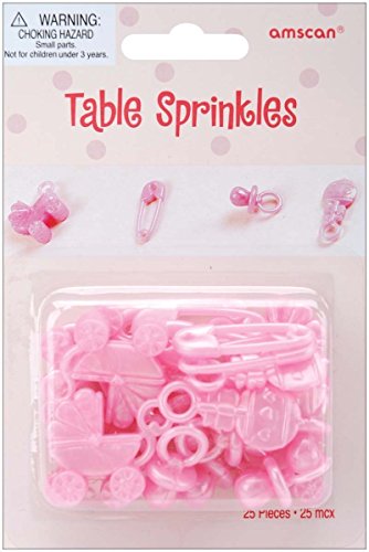 BIGIEMME S.R.L., 25 décorations de table BÃ‰BÃ‰ ROSE Cover