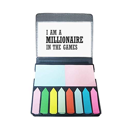 Marque-page auto-adhésive I Am A Millionaire in The Games onglet index pour livre