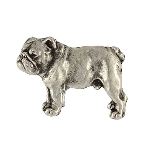 English Bulldog (body), Hund, Silber, Anstecker, Pin, Limitierten Edition, Art Dog Cover