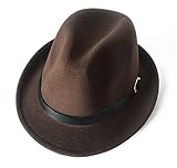 New York Jazz Gangster Detachable Belt Stain Resistant Crushable Retro Dress Fedora Hat Europe Briti