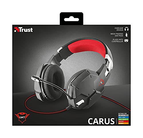 Headset Gamer PS4 / PS5 / XBOX series / SWITCH / PC / LAPTOP GXT 322 Carus Black - Trust