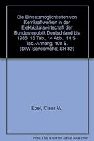 Die Einsatzmoglichkeiten Von Kernkraftwerken in Der Elektrizitatswirtschaft Der Bundesrepublik Deutschland Bis 1985 3428018516 Book Cover