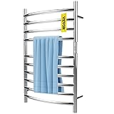 Montaje de doble cara y montado en pared: Nuestro calentador de toallas eléctrico ofrece 2 opciones de instalación (enchufable o cableado). La instalación montada en la pared maximiza su espacio en el piso. Ambos lados izquierdo y derecho están disponibles para la instalación.