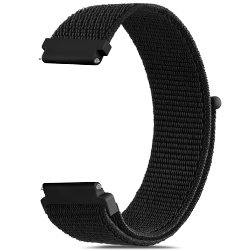 Vancle Uhrenarmband 22mm Herren Damne, 22mm Velcro Klettverschluss Armbänder Weich Nylon Ersatzarmband für Uhren Zubehör mit Schnellverschluss Watch Band für Männer Frauen