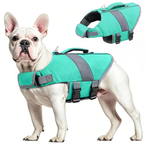 Mosucoirl Dog Life Jacket High Flotation,Shark Dog