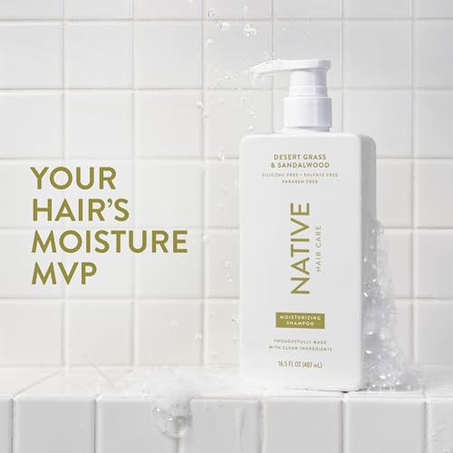 Image of Native Desert Grass & Sandalwood Moisturizing Conditioner contains Naturally Derived Ingredients | All Hair Types - Color & Treated, Fine to Dry Damaged |Sulfate & Dye Free, 16.5 fl oz each (2 Pack)