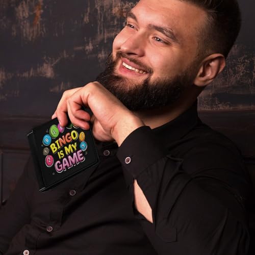 BINGO Is My Game Slim Wallet for Men Women PU Bifold Wallets Small Card Holder Travel Coin Purse4