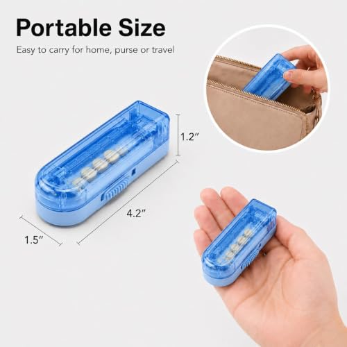 Image of ONE PIX Pill Cutter Splitter for Small and Tiny Pills, Multiple Pill Splitter with Centering Device & Hidden Blade, Adjustable Tablet Cutter for Large Pills, Seniors, Pets, Blue