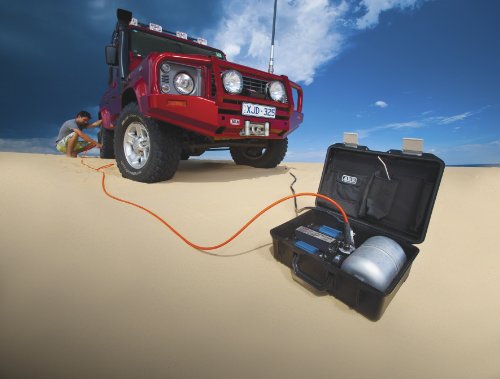 Arb Ckmtp12 Portable Twin Motor High Performance Air Compressor In A Weather-Proof Carry Case, With 4 Liters 1 Gallon Tank, 20Ft Air Hose And Blow Gun With 12V Clamps #TOP3