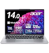 Acer ノートパソコン Swift Go 14 Core Ultra 5 16GBメモリー 512GB SSD 14インチ 2.8K 16:10 (2880 x 1800) Windows 1...