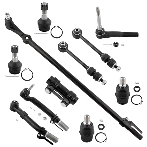 BOXI 11pcs Suspension Kit 3 Front Outer Tie Rod End 1 Tie Rod Adjusting Sleeve 1 Tie Rod Drag Link 2 Lower 2 Upper Ball Joint 2 Sway Bar fit 2005-2007 for Ford F-250 F-350 Super Duty K80026 DS80749 by BOXI - Used condition - US$63.84