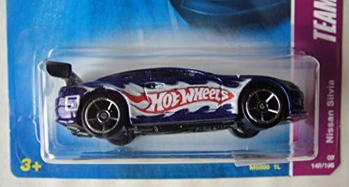 HOT WHEELS TEAM HOT WHEELS RACING BLUE NISSAN SILVIA 4/4