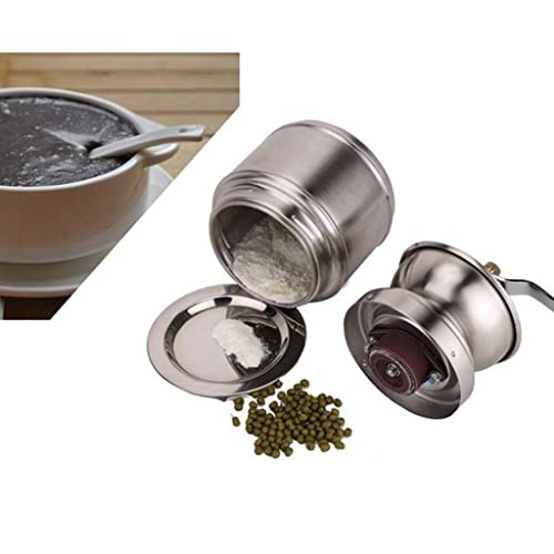 SiaBiced Manual Coffee Grinder Coffee Mill Adjustable Hand Grinder Ceramic Burr Grinder with Smooth Conical Burrs and Grounds Container Suitable for