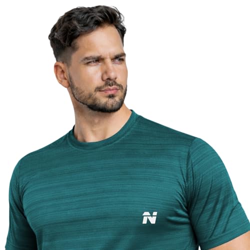 Image of NINQ Half Sleeve Compression T-Shirt - Men's Athletic & Sports Tights for Fitness