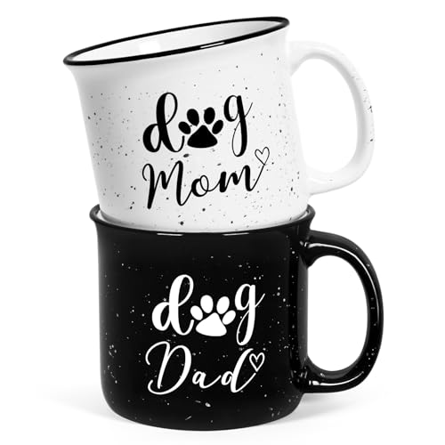 Cabtnca Dog Mom Dad Mug Set