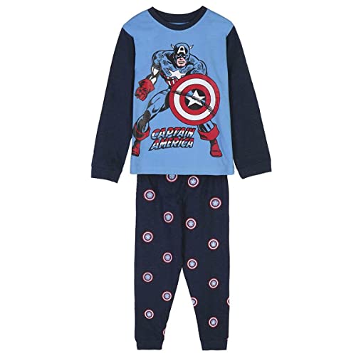 Pijama largo single jersey Marvel blue idéal soirée détente salon