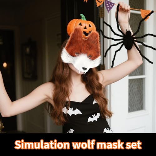 Kit queue et oreilles de loup pour composer un costume de dernière minute