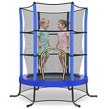 SONGMICS Cama Elástica Infantil, Azul STR050Q101