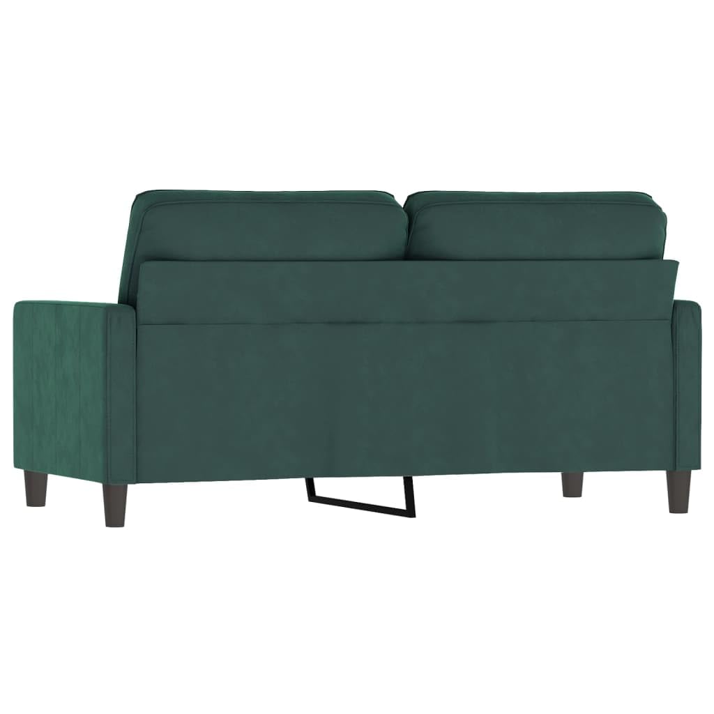 Lechnical Divano a 2 Posti Verde Scuro 140 cm in Velluto,Divano,Divano da Soggiorno,Design Moderno,Divano Posti Economico(SPU:359201)