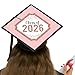Big Dot of Happiness Rose Gold Grad - 2026 Graduation Cap Decorations Kit - Grad Cap Cover