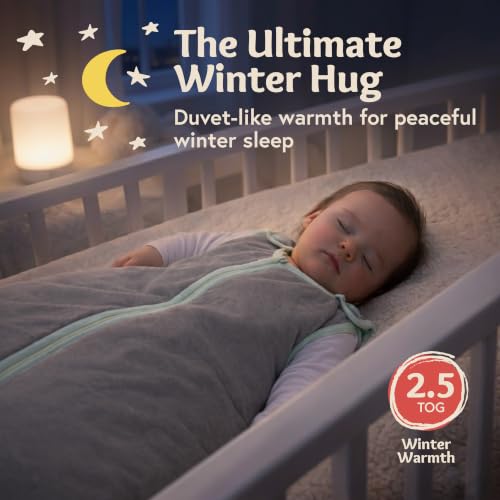 Image of Baby Deedee Sleep Nest Original - Baby Sleep Sack 2.5 TOG 18-36M Sugar Plum | Patented shoulder snaps and full-length zipper help make dressing and changes easier for cooler season routines