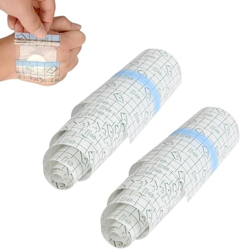 Bandage Adhésif Pour Tatouage, Pansement Tatouage Imperméable - Protection Transparente, Deuxième Peau, 2M x 15CM (Lot de 2)