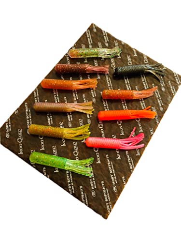 Schönheitsshop Moby Softbaits Germany Lohmöller's Tube - Tubi 6,5 cm Wild Mix 10 Stück DICK BARSCH GARANT Ohne PVC und ohne gifftige Weichmacher
