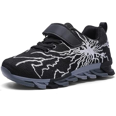 Topwolve Boys' Fashion Trainers Kids Walking Shoes Low-Top Sneakers Teenager Tennis Shoes Athletic Running Shoes Cover