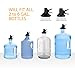 Brio Metal Plated 3-5 Gallon Water Jug Stand and 2 Dispenser Valves, Rust-Resistant Non Slip Water Stand with BPA Free Fast Flow Water Spout Fits Both 48mm and 55mm Bottles 2 CAPS Included (Black)
