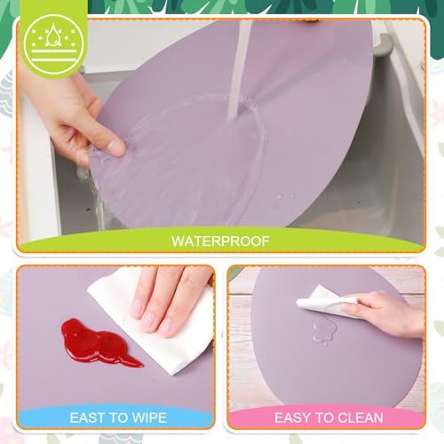 Sets de table œuf de Pâques en cuir anti-tache lavable pour enfant - 5