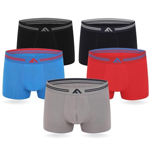 FM London Herren (5er-pack) Bambus-herren-boxershorts Boxer Shorts, Hell Sortiert, XL EU