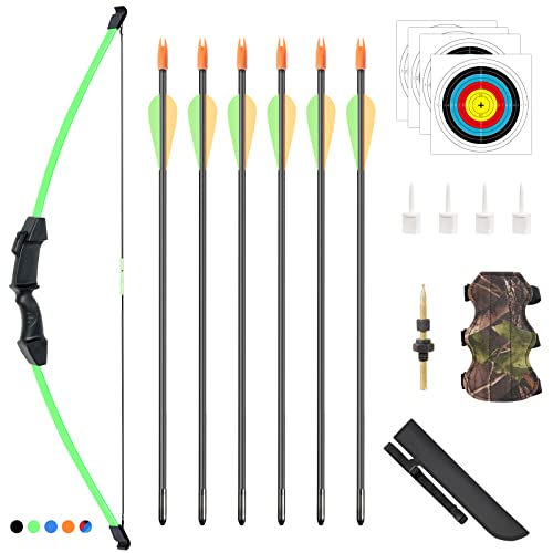 Asdw Archery Youth Bow And Arrow Kids Bow Set Recurve Bow Beginner Bow And Arrows Kids Bow And Arrow Teenage Bow Game Bow Beginner Bow Birthday Gift Bow Draw Weight 18 Lbs #TOP6