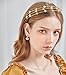 Aswewamt 2 Pcs Alloy Five-pointed Star Headbands Gold Rhinestone Headband Bridal Hair Hoop Wedding Hair Accessories Ornaments for Elegant Women Girls