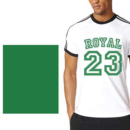 Image of JANDJPACKAGING Green Heat Transfer Vinyl Bundle: 10 Pack 12 inchx10 inch Sheets, HTV Vinyl Sheets for Cricut & Silhouette Cameo or Home Iron On Vinyl T-Shirts & Fabrics