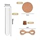 30 Stück Reagenzglas mit Korken, 12x75mm Reagenzgläser aus Kunststoff, Reagenzglas Vase mit 30 Stück Geschenkanhänger Kraftpapier und 20m Jutesei, für Hochzeiten, Labortisch, DIY Hauptdekoration