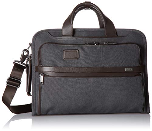 TUMI - Alpha 3 Slim Three Way Laptop Briefcase - 15 Inch Computer Bag for Men and Women - Anthracite