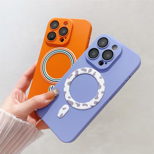 Coque iPhone 15 Plus magnétique violet foncé haute finition PC mat ultra mince chic