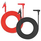 2Pcs Alligator Clips for Multimeter, 100cm/3.28ft Banana Plug Test Leads Banana Plug to Alligator Clip for Electrical Testing 15A Rated Current 1000V Max Voltage