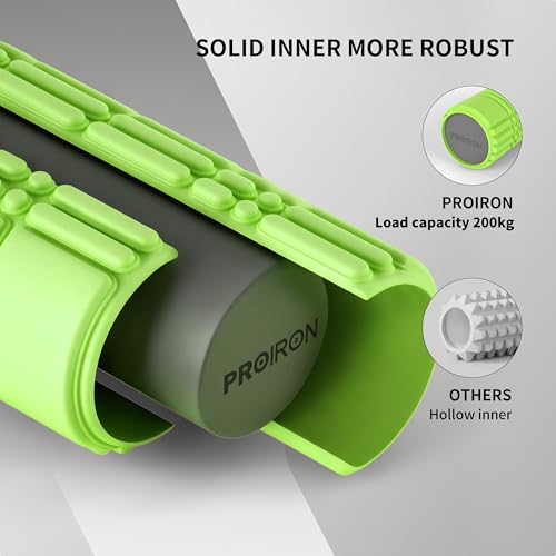PROIRON Rouleau de Massage 42 CM Foam Roller pour Trigger Point Massage Arbre de Mousse Relaxation Musculaire Rouleau de Massage Fitness Yoga Pilates de Roue Rouge – Image 4