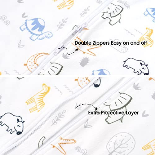 Phf Soft Baby Sleep Sack, 6-12 Months Baby Wearable Blanket, 2-Way Zipper Micro-Fleece Sleeping Bags, 2 Pack Comfy Toddler Sleeping Sack For Baby Boys Girls, Medium Size, Woodland #TOP4