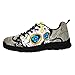 HUGS IDEA CráNeo Mexicano DíA Muertos Zapatillas Deporte Transpirables Zapatillas Moda, Calavera AzúCar Floral Calavera Caramelo DíA Muerte Casual Caminar Zapatos Diarios EU 43