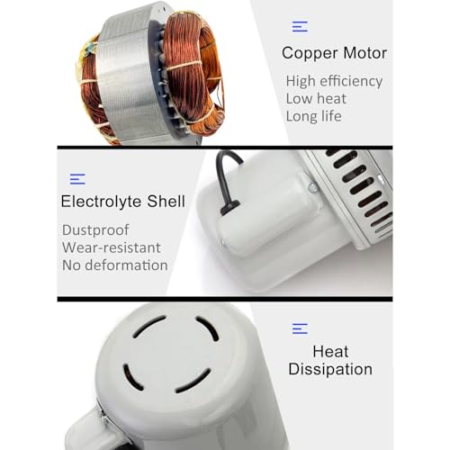 Ventilador industrial de 2800 rpm, tolva de secado, funcionamiento continuo de bajo ruido, motor de cobre resistente al calor, equipo de mezcla de plástico