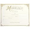 Juvale Marriage Certificate - 11 x 8.5 Inches, Ivory, 48-Pack - Blank Certificates with Gold Foil Edges & Lettering