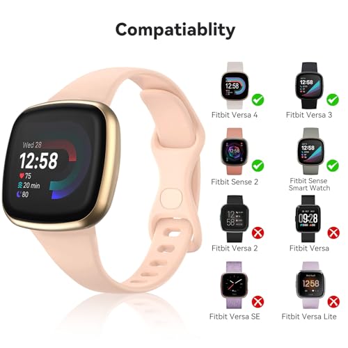 Correa fina para Fitbit Versa y Sense tamaño pequeño miniatura 3