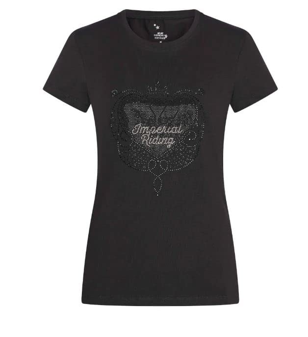 T-shirt IRHImperial Love Black pour l'entraînement équestre XS