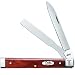 Case Chestnut Bone Smooth Doctor's Knife with Medical Symbol