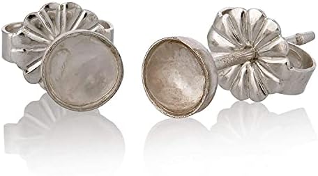 Moonstone earrings sterling silver Stud Earrings 4mm Tiny earring studs for women