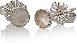 Moonstone earrings sterling silver Stud Earrings 4mm Tiny earring studs for women