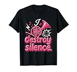 I Destroy Silence Funny French Horn Band Sayings Músico Camiseta